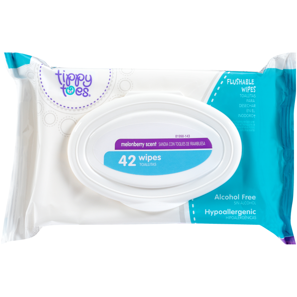 tippy toes wipes walmart