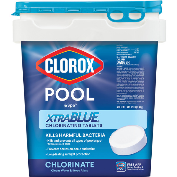 Clorox Pool&Spa XtraBlue 12 Pound(s) Bucket 3-in Tablets Chlorine
