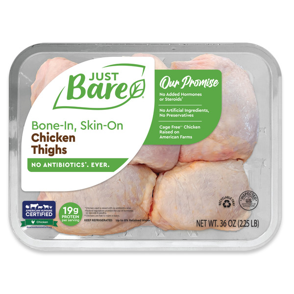 Just Bare Brand Chicken Thighs Same-Day Delivery or Pickup