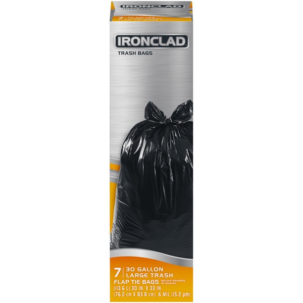 Ironclad 30 Gallon Large Flap Tie--113.6 Liter Grande Lazo Colgajo ...