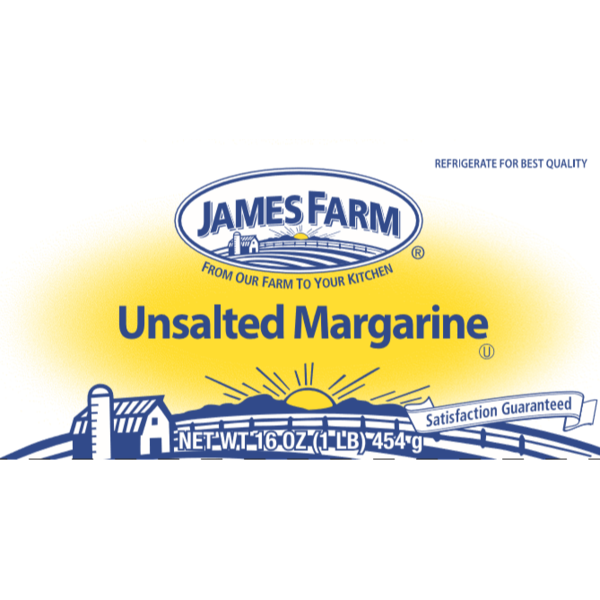 James Farm - Zero Trans Fat Unsalted Margarine - 30 lbs