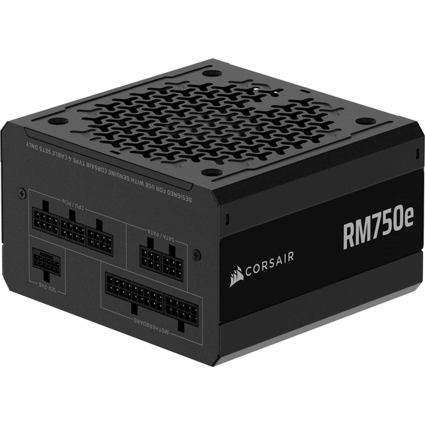 CORSAIR RMe Series RM750e Fully 80 Plus Gold Modular Low-Noise ATX Power Supply - Black