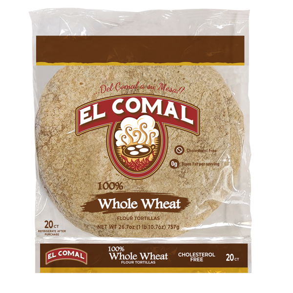 El Comal Whole Wheat Flour Tortillas