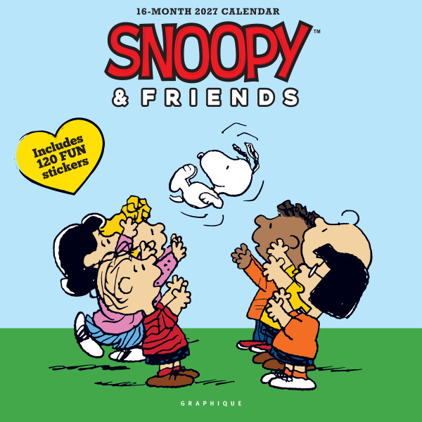 Graphique Snoopy & Friends 2027 Family Monthly Wall Calendar, 12 x 12 in