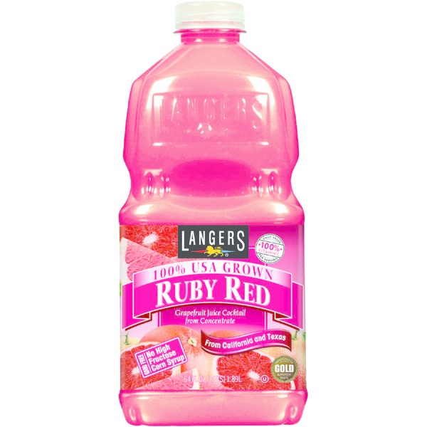 Langers Juice Cocktail, from Concentrate, Ruby Red Grapefruit Same-Day ...