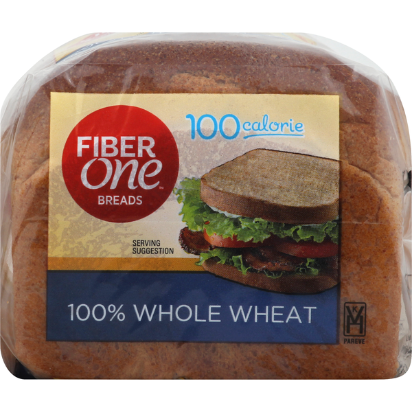 Fiber One Bread, 100 Calorie, 100 Whole Wheat (16 oz) Instacart