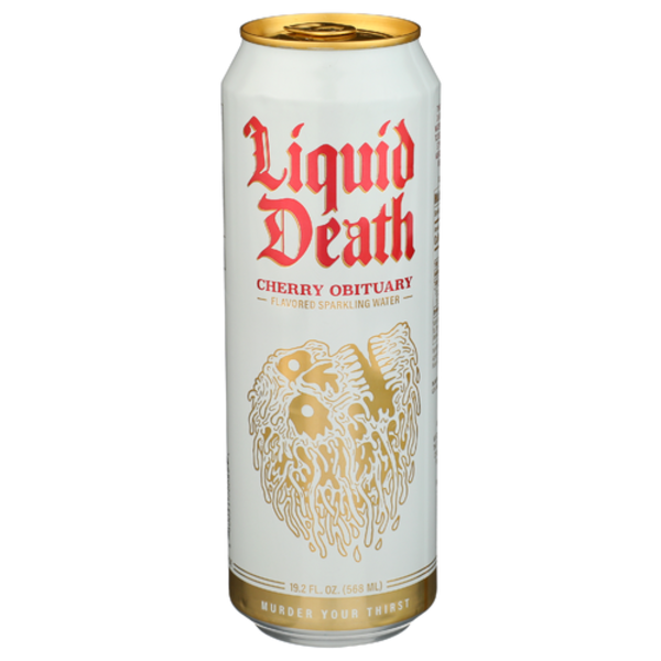 Liquid Death Cherry Obituary Sparkling Water