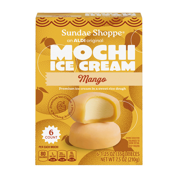 Sundae Shoppe Mango Mochi Ice Cream