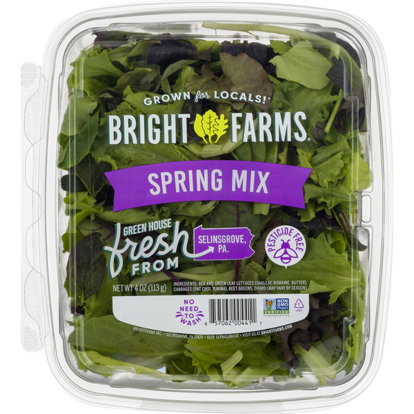 Bright Farms Salad, Spring Mix (4 oz container) Instacart