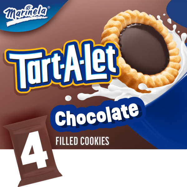 Marinela Tart-A-Let, 4 ct, Chocolate, Filled Cookies