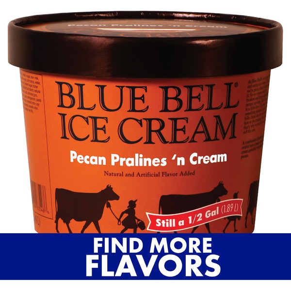 Blue Bell Brown Rim Ice Cream, Assorted Flavors Same-Day Delivery