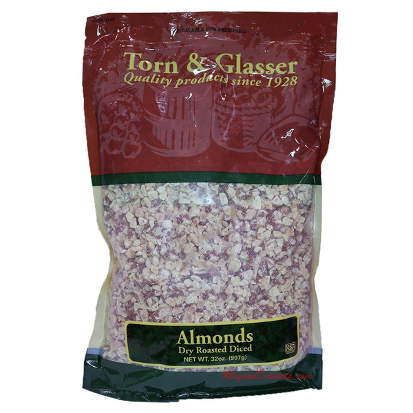 Torn & Glasser - Dry Roasted Diced Almonds - 32 oz Bag