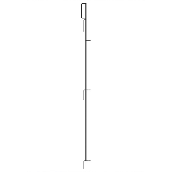YARDLINK Multi-Purpose 49-in x Black Steel Gate latch