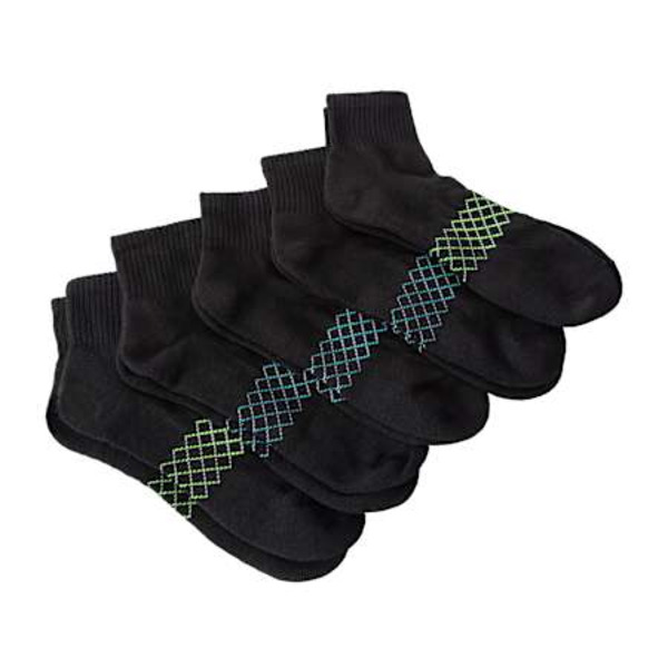 Series 8 Fitness Men's Quarter Crew Performance Socks