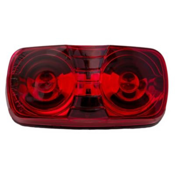 Carry-On Trailer Red Dual-Bulb Bullseye-Style Marker/Clearance Light, CO-MC42RS