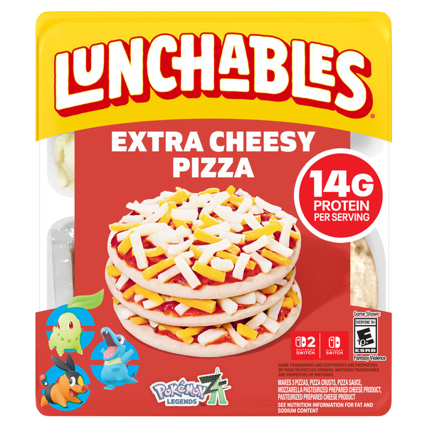 Lunchables Extra Cheesy Pizza Kids Lunch Snack Kit