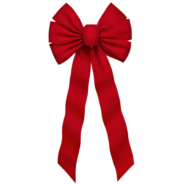 Holiday Trims 12" Red Velvet Bow