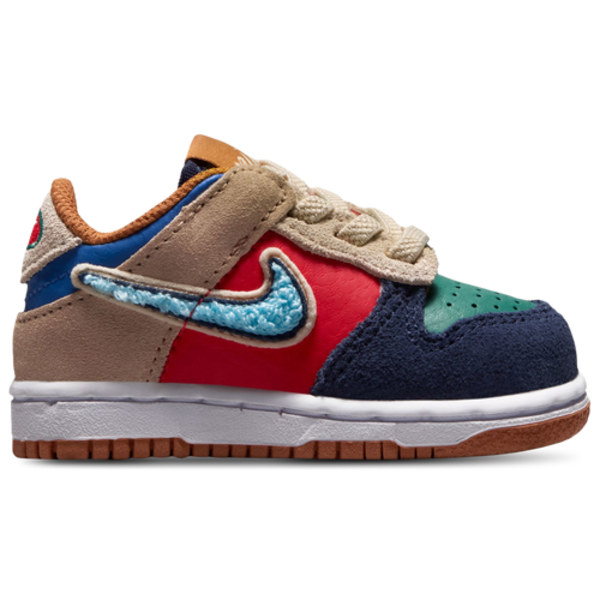 Nike Dunk Low Boys' Toddler Basketball Shoe, Size 5 - Red/Blue