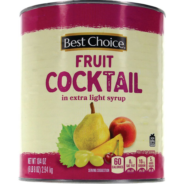 果物 chance Best Choice Fruit Cocktail in Extra Light Syrup Same-Day Delivery