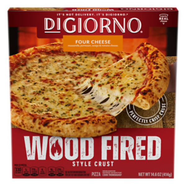 DiGiorno Four Cheese Pizza Wood Fired Style Crust Frozen Cheese Pizza