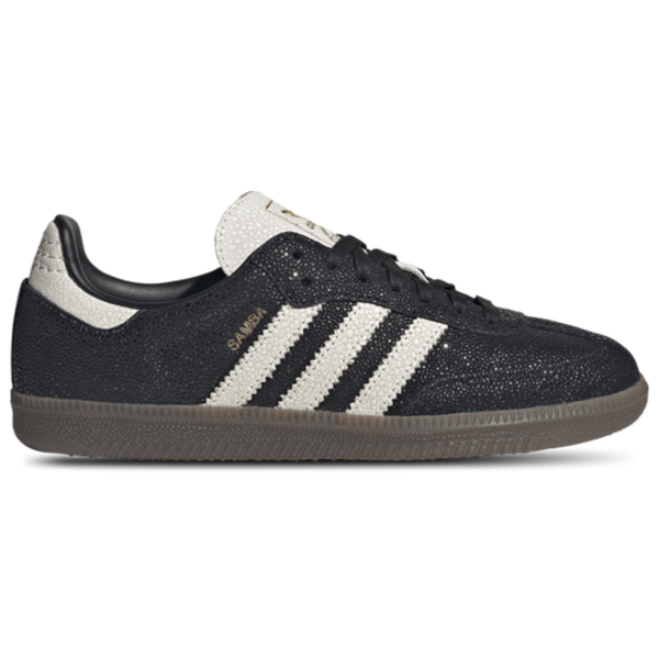 adidas Women's Originals Samba Shoes, Size 7 - Core Black/Cloud White/Gum