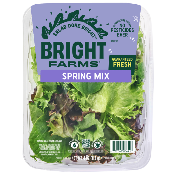 BrightFarms Red and Green Leaf Lettuces, Beet Greens, Assorted Baby Greens