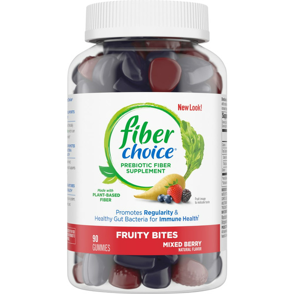 Kroger Fiber Choice Prebiotic Fiber Supplement, Fruity Bites, Mixed