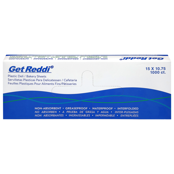 Inteplast - 15X10.75 HDPE Pop Up Deli Paper Wax Sheets - 1000 ct