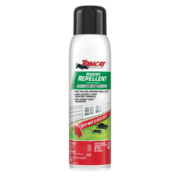 Tomcat 14 Oz. Rodent Repellent For Indoor And Outdoor Mouse And Rat Prevention, Continuous Spray