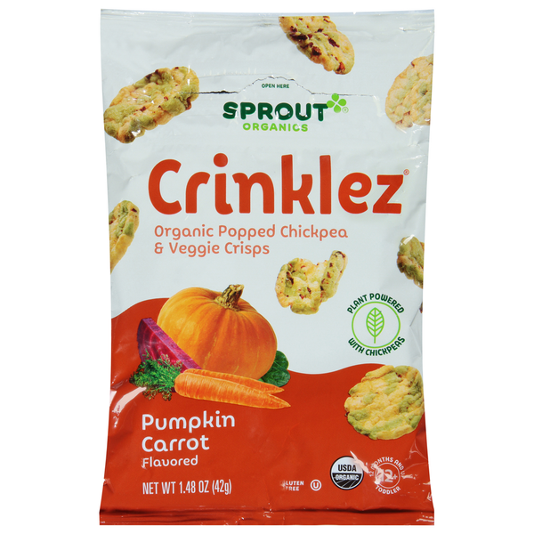 Sprout Organic Pumpkin Carrot Crinklez Veggie Snack Same-Day