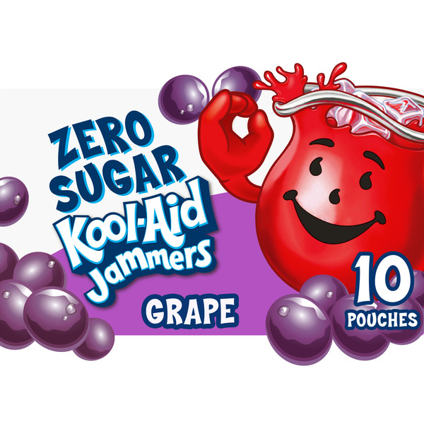 Kool-Aid Jammers Grape Zero Sugar Artificially Flavored Kids Soft