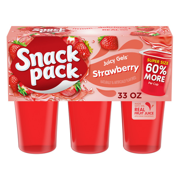 ゆみにぃシャルレジェルパック3Ｐ Snack Pack Juicy Gels, Strawberry Same-Day Delivery or Pickup | Publix