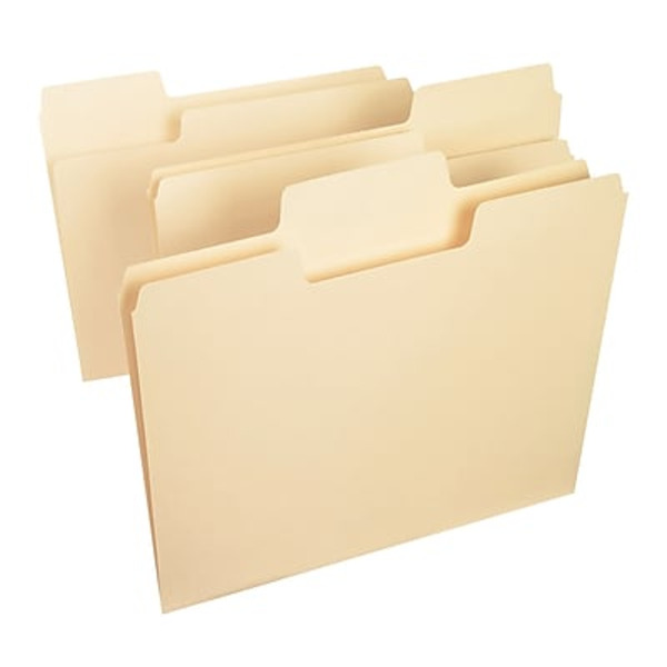 Smead Manila 1/3 Cut Letter Size SuperTab File Folder