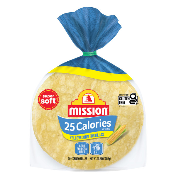 ★87MM★ Mmlg ICON PACK HFT CREAM YELLOW Mission 25 Calories Yellow Corn Tortillas, 30 Count Same-Day