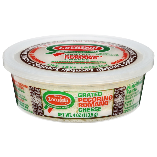 Locatelli Cheese, Pecorino Romano, Grated Same-Day Delivery or