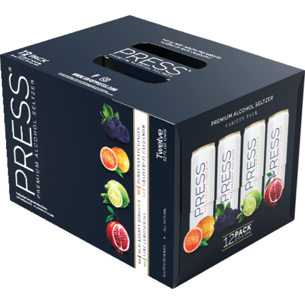 Press Premium Hard Seltzer Variety 12 Pack Cans Same-Day Delivery