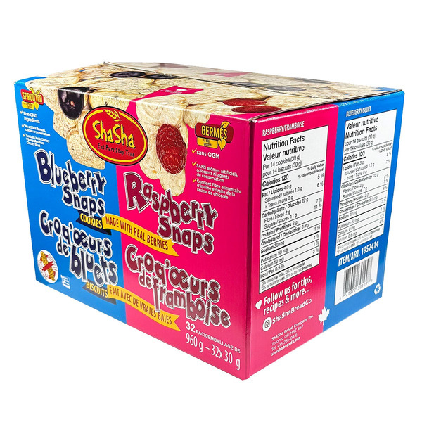 ShaSha Blueberry & Raspberry Snaps
