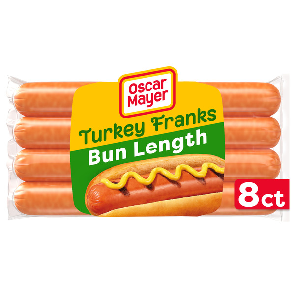 Oscar Mayer Bun-Length Turkey Franks Hot Dogs Same-Day Delivery or