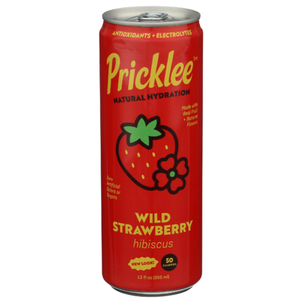 Pricklee Wild Strawberry + Hibiscus Cactus Water