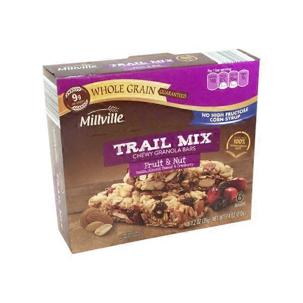 Millville Fruit & Nut Trail Mix Bars (6 ct) from ALDI Instacart