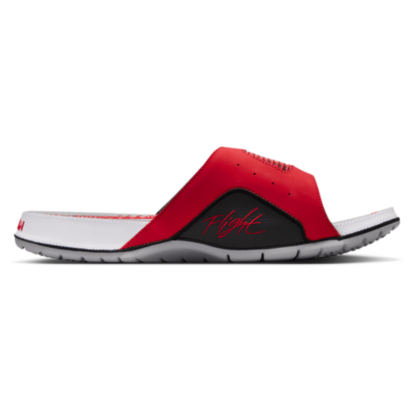 Jordan Men's Hydro 4 Retro Slides, Size 11 - Fire Red/White/Black/Cement Grey