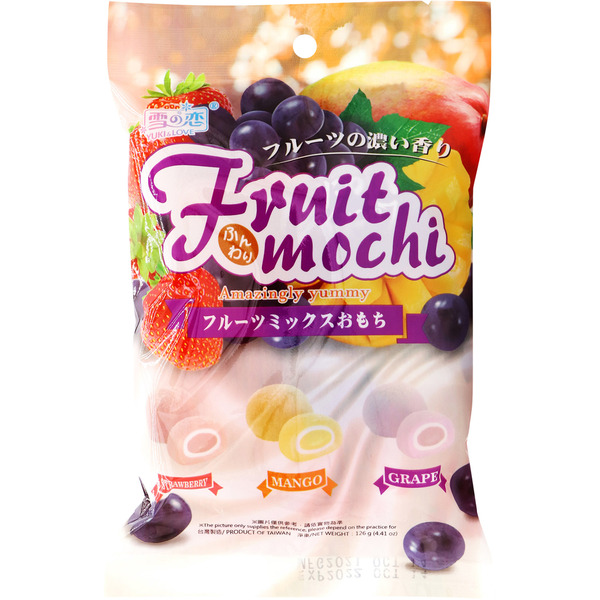 Yuki & Love Strawberry, Mango & Grapes Small Fruit Mochi