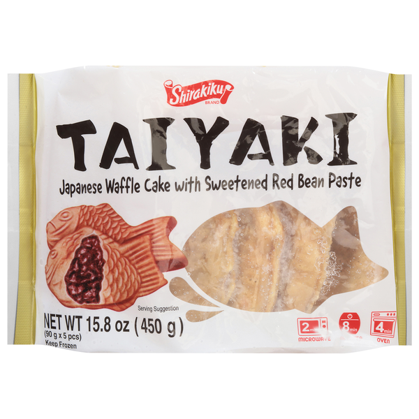 Shirakiku Japanese Waffle Cake, with Sweetened Red Bean Paste