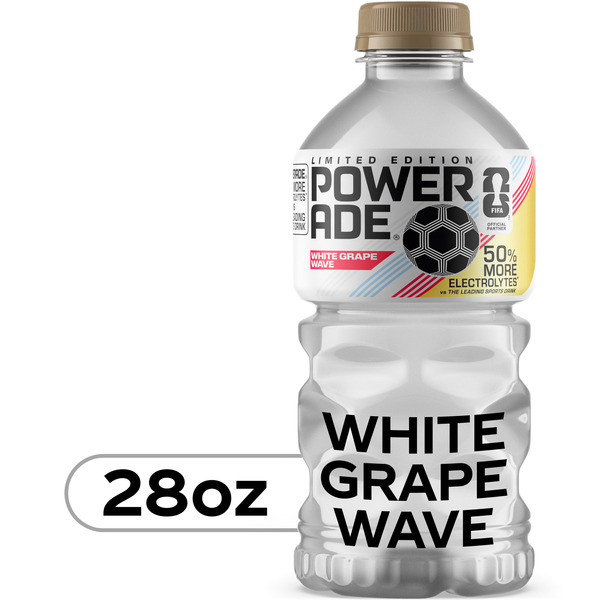 POWERADE Limited Edition White Grape Wave Sports Drink Bottle