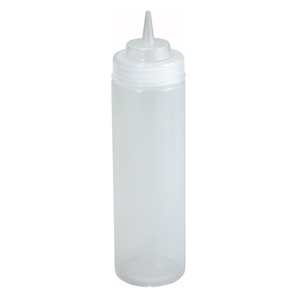 16oz Squeeze Bottles, Wide Mouth, Clear, 6pcs/pk, 8.25" x 5.63" x 8.25" - 1 Ct.