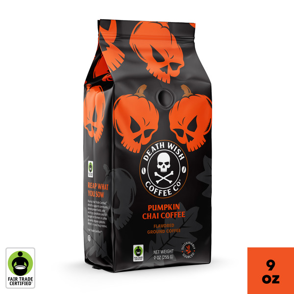 Death Wish Coffee Fair Trade, Pumpkin Chai Flavored Coffee Same