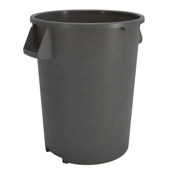 Round Waste Bin Trash Container 20 Gallon - Gray