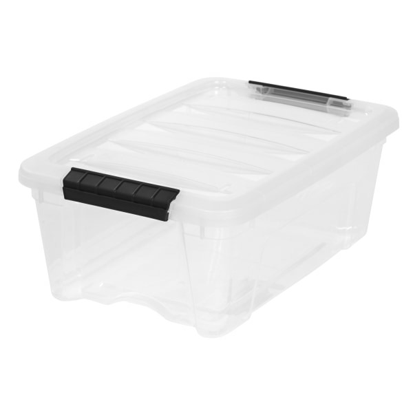IRIS USA TB-42 12 Quart Stack & Pull Storage Box