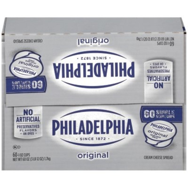 Kraft Philadelphia Plain Cream Cheese (60 oz) from Costco Instacart