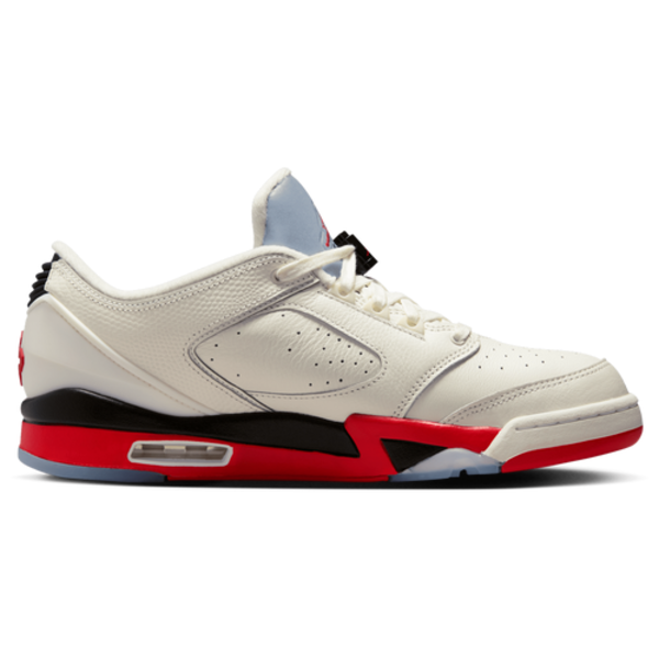 Jordan Men's Sixty Plus Low Casual Shoes, Size 9 - Sail/Fire Red-Black